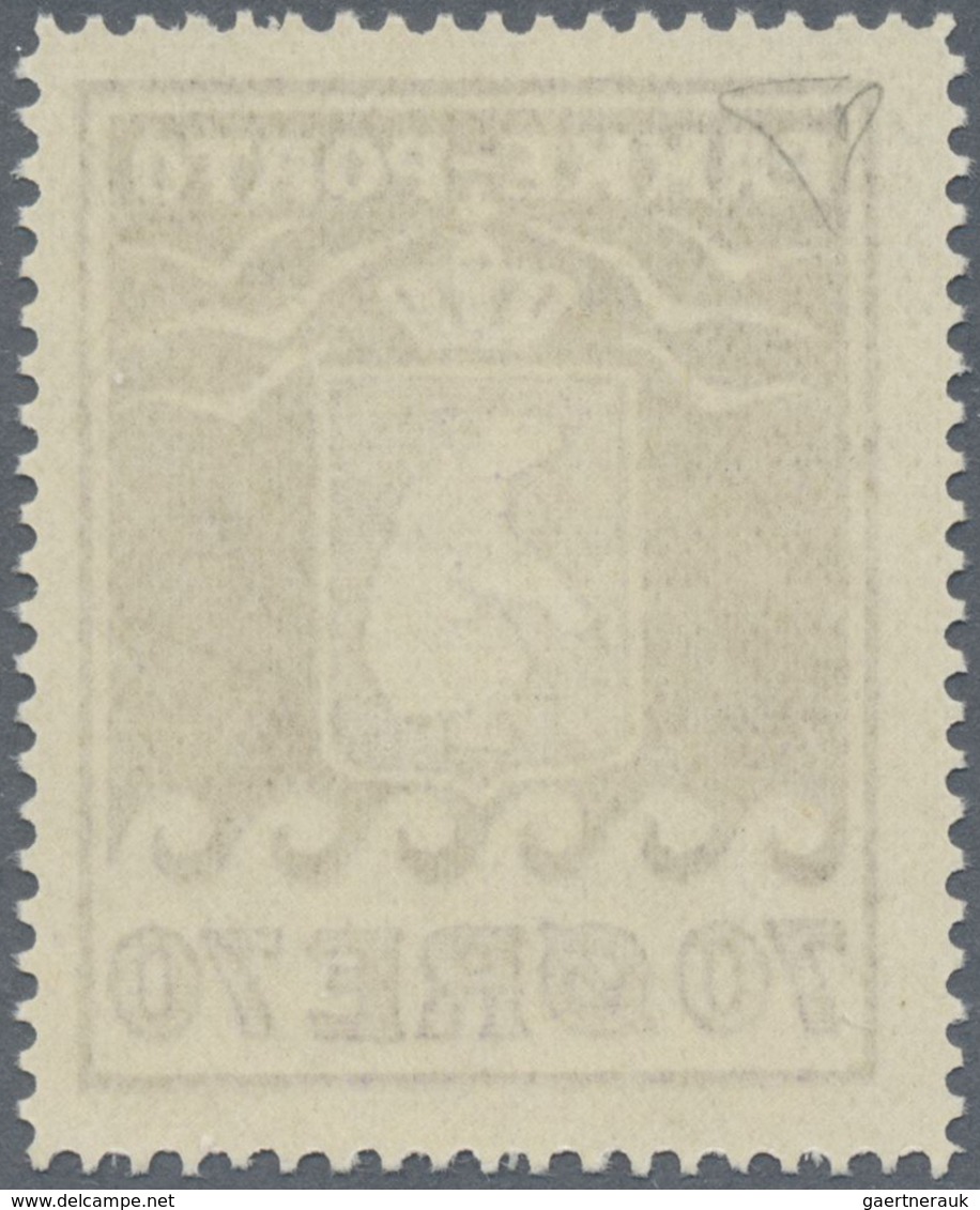 ** Dänemark - Grönländisches Handelskontor: 1915, Parcel-Stamp 70 Öre Violet, All Sides Perf. L 11¼, Su - Andere & Zonder Classificatie