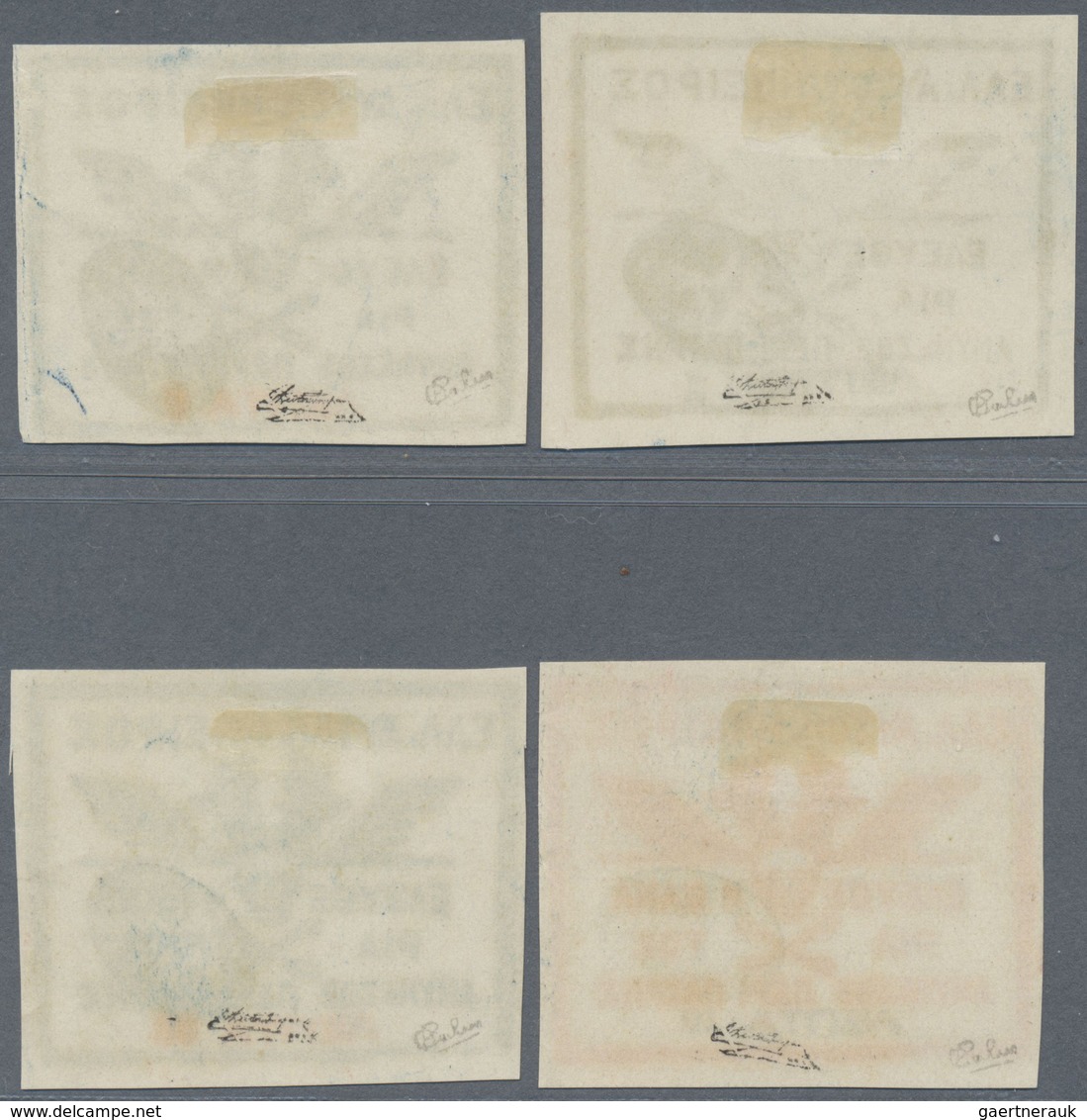 (*) Epirus - Lokalausgaben: Chimarra: 1914, Handstamps 1lep. To 25lep., Complete Set Of Four Values (5le - Epirus & Albanie