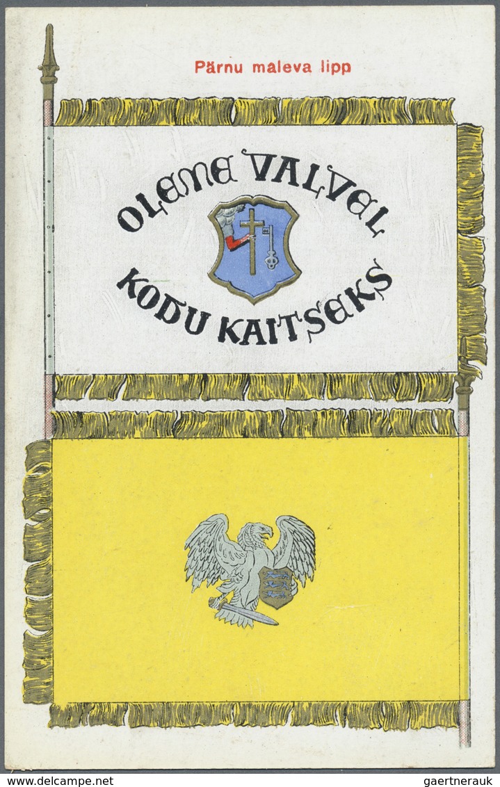 Estland - Besonderheiten: 1925. Picture Postcard Set Of 15 Unused Cards Showing The Various Flags Of - Estonie