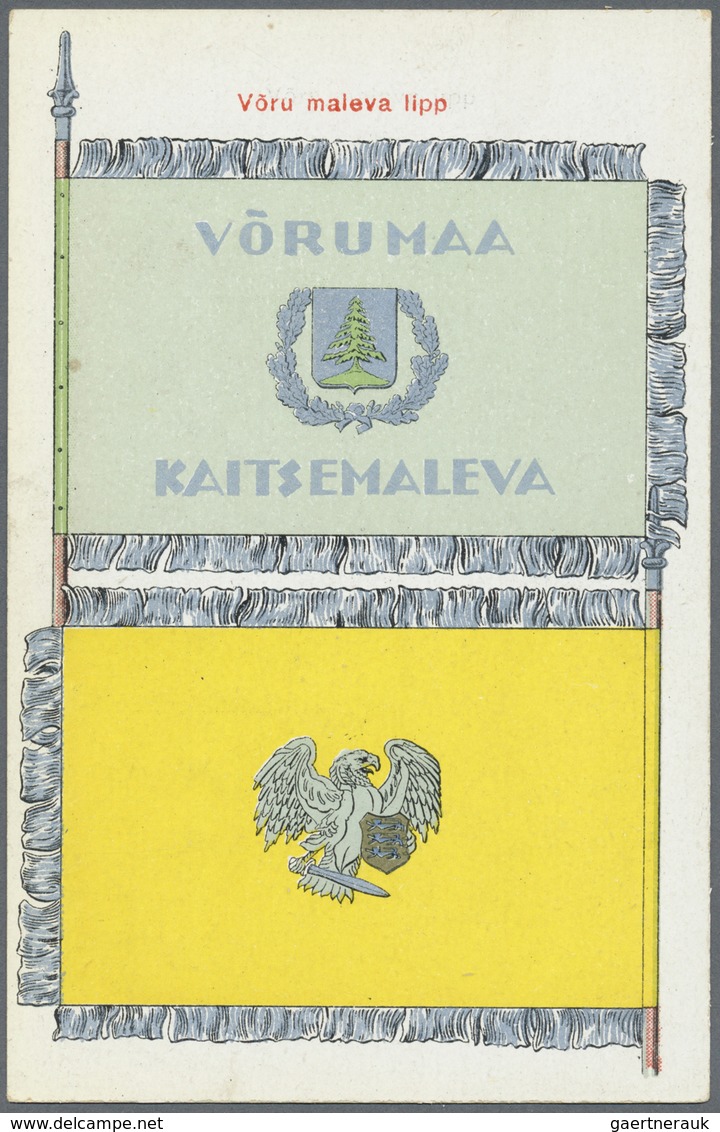 Estland - Besonderheiten: 1925. Picture Postcard Set Of 15 Unused Cards Showing The Various Flags Of - Estonie