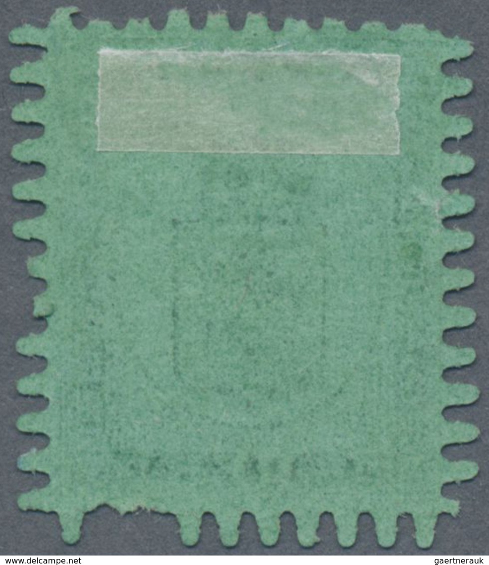 O Finnland: 1866, 8 Penni Black On Ordinary Green Paper, The VERY RARE ROULETTE E. Cancelled With Smal - Lettres & Documents