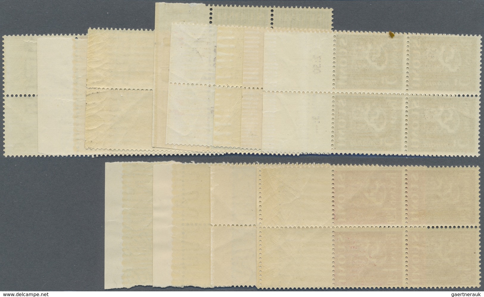 **/* Finnland: 1930/1932, 3 Postfrisch/ungebrauchte 4-er Block-Sätze Mit Mi.Nr.: 143/154 Fast Alle Mit Ra - Lettres & Documents