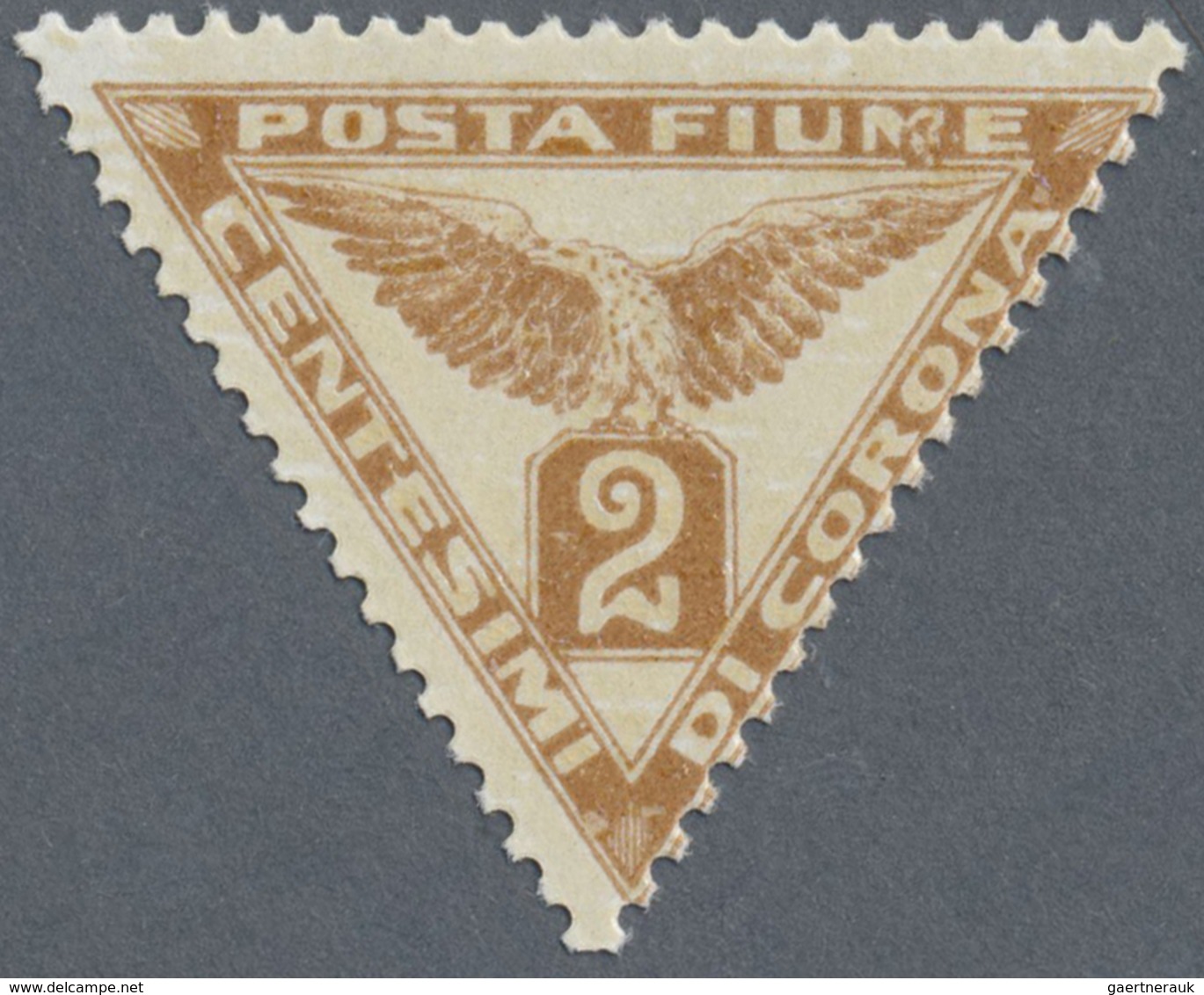 ** Fiume: 1919, Newspaper Stamp 2 C, Gummed On Both Sides With Print On A Rubber Side. - Fiume