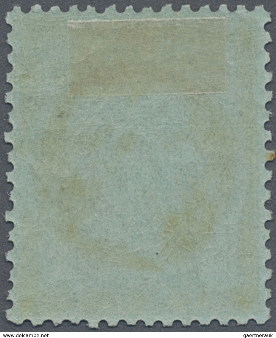 * Frankreich: 1862, Napoléon 1 C. Greenish Bronze On Pale Blue Unused Hinged. Fine. (Yvert No 19 B) - Oblitérés