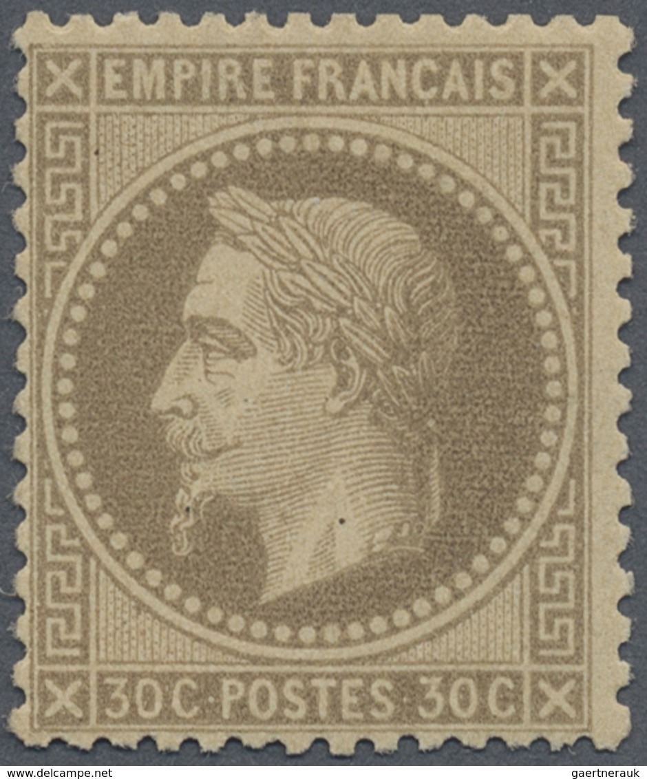 ** Frankreich: 1862, 30c. Brown "laure", Mint Never Hinged. Certificate Renon "Authentique Without Faul - Oblitérés