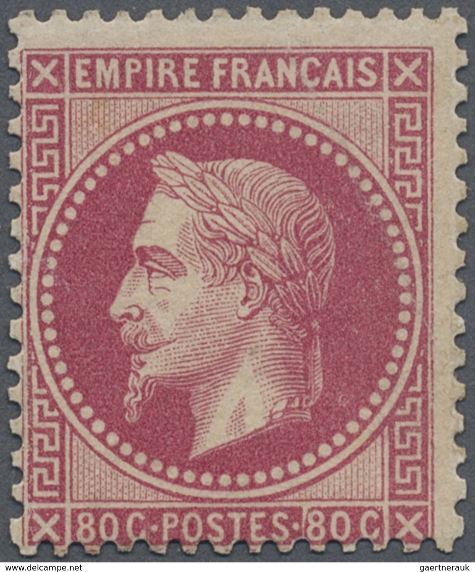 * Frankreich: 1862, 80 C. Carmine Rose Single Stamp, Unused Hinged With Original Gum. Michel 1.000,- € - Oblitérés