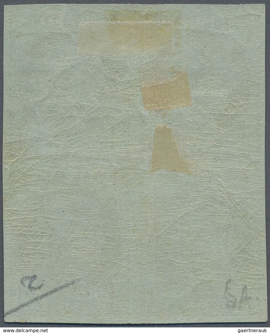 */ Frankreich: 1871, 1c. Dark Olive On Bluish "Bordeaux", Unused Block Of 4 With Wide Margins All Aroun - Gebruikt