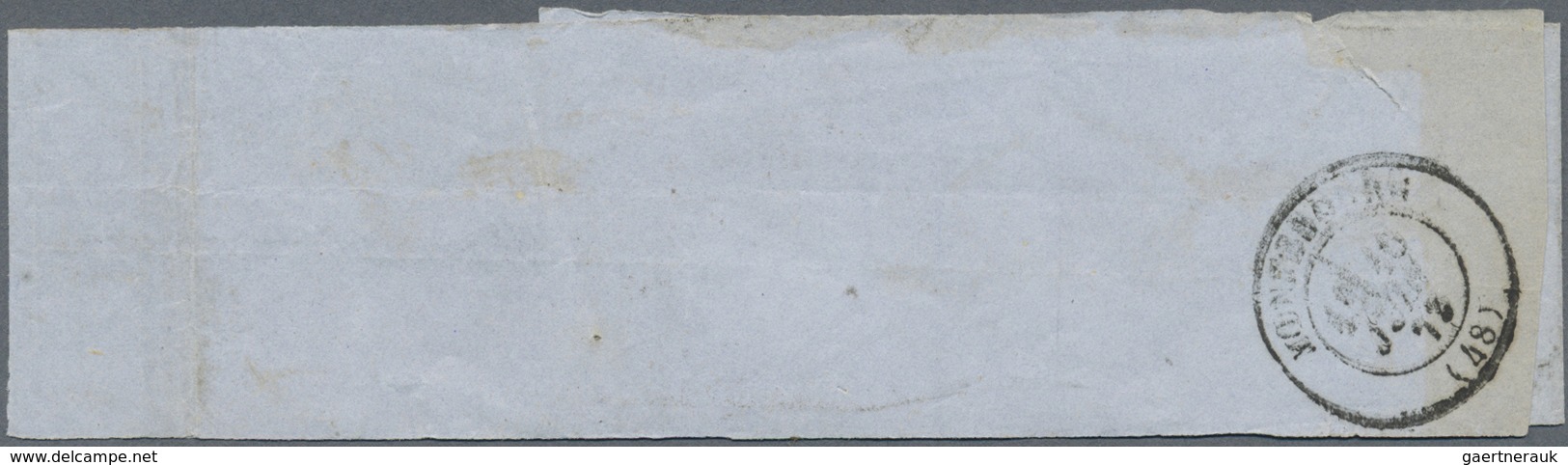 Br Frankreich: 1872, 4 C Grey Ceres, Single Franking On Wrapper For The Journal "Le Chatiment" From Nim - Oblitérés