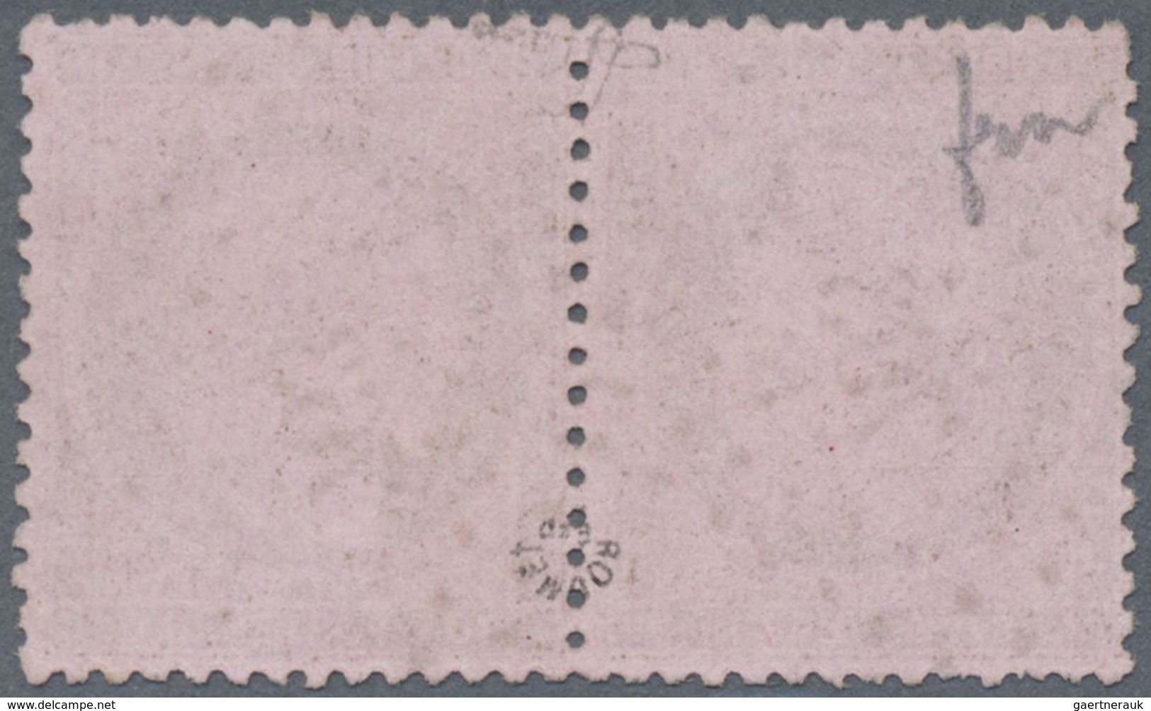 O Frankreich: 1873, 10c. Brown On Rose, Tête-bêche Pair, Some Short Perfs, Neatly Cancelled By PC "763 - Gebruikt