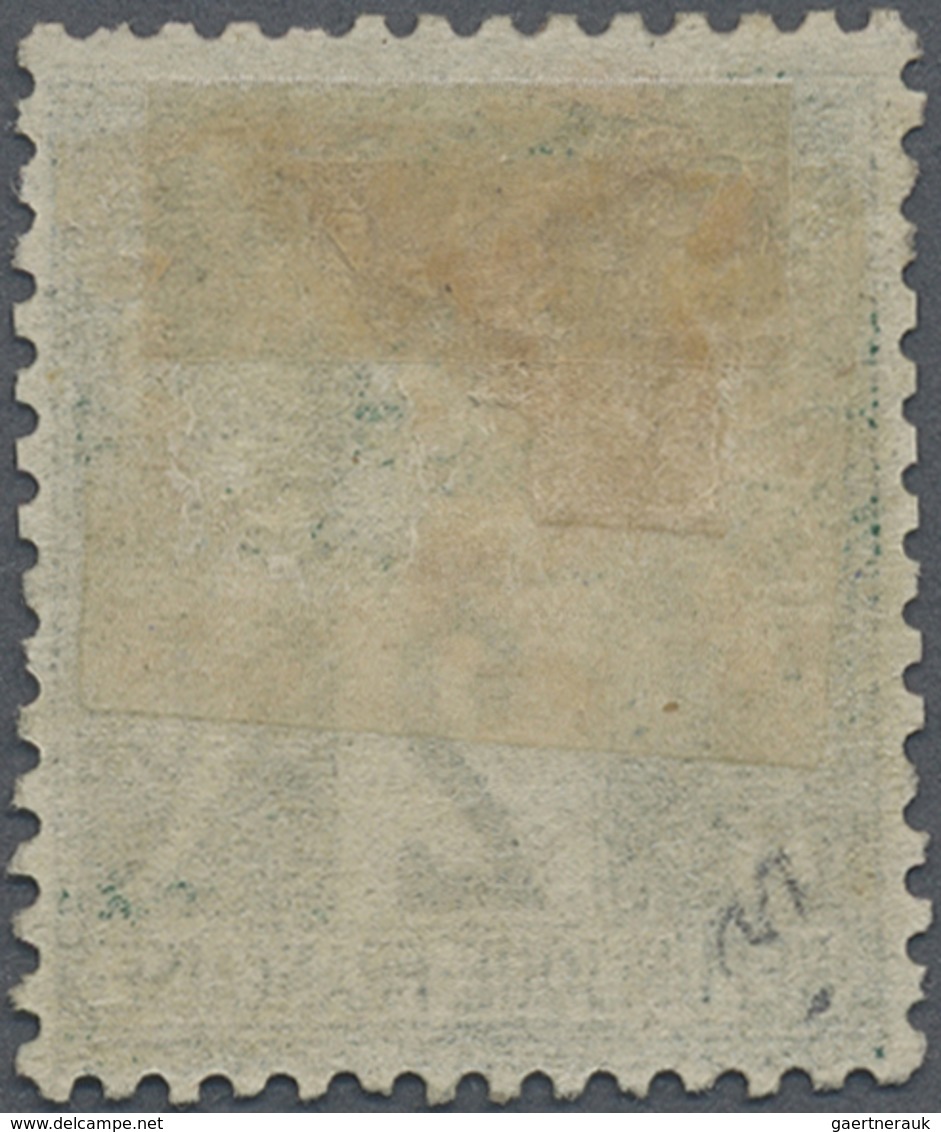 * Frankreich: 1876, 2 C. Allegory Green Type I, Unused With Hinge And Usual Perforation. Signed. Mi. € - Gebruikt