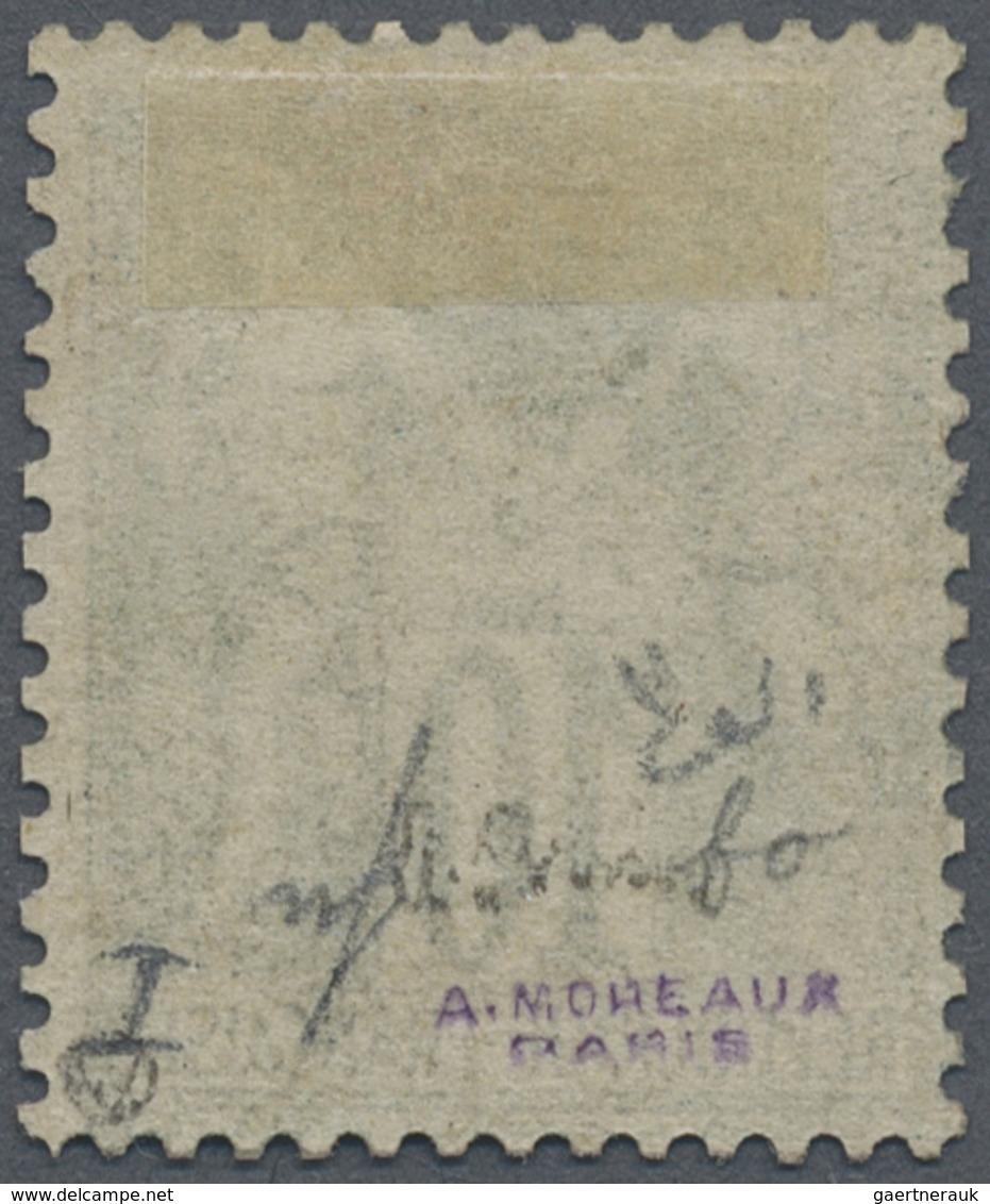 * Frankreich: 1876, 10 C. Allegory Green Type I, Unused With Hinge And Usual Perforation. Various Sign - Oblitérés