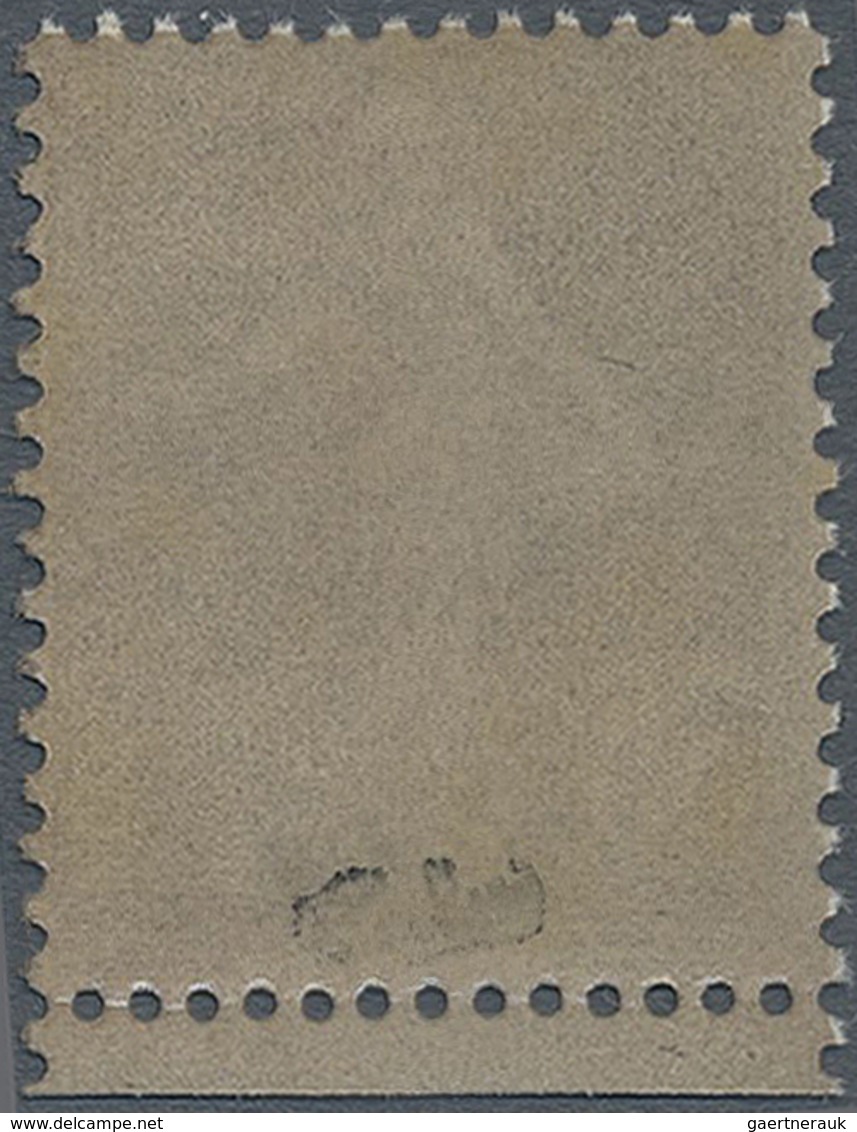 ** Frankreich: 1906, 35 C. Light Violet Type I On White Paper Mint Never Hinged, Signed Calves (Yvert 1 - Gebruikt