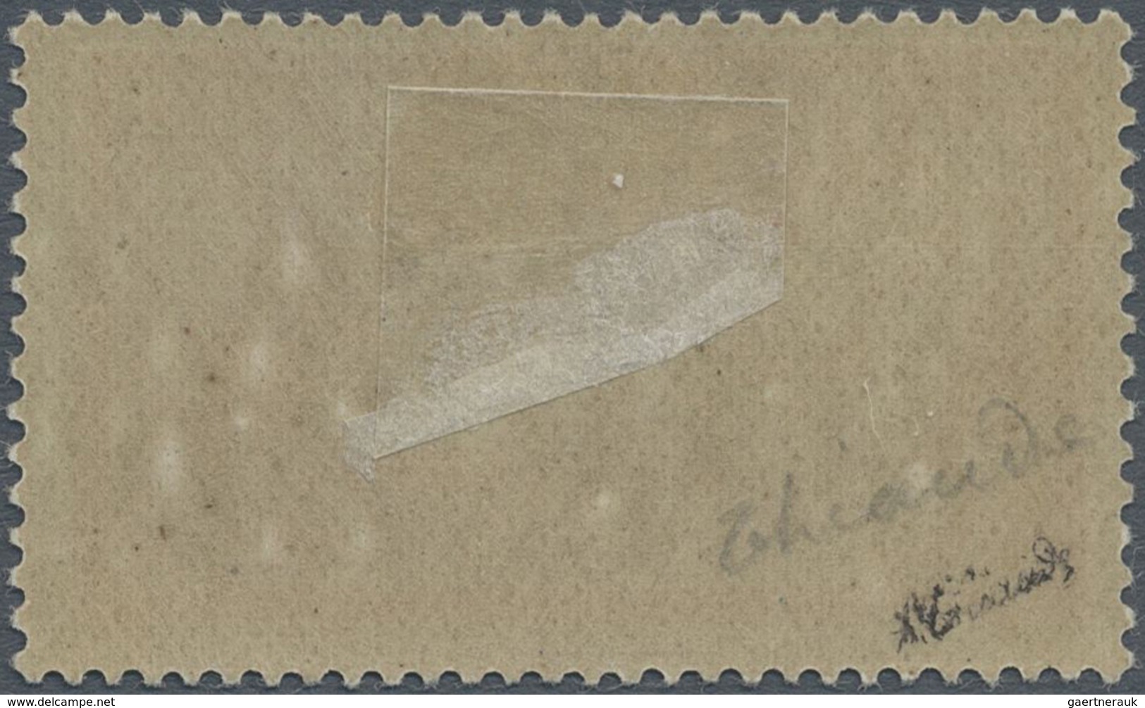 * Frankreich: 1920, 2 Fr. Merson With Plate Flaw "break In Lower Right In The Cartridge Of Value", Unu - Gebruikt