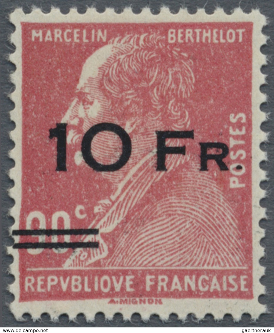 ** Frankreich: 1928, Flugpostmarke 'Ile De France' 10 Fr. Auf 90 C. Lilarosa, Taufrisches Postfrisches - Oblitérés