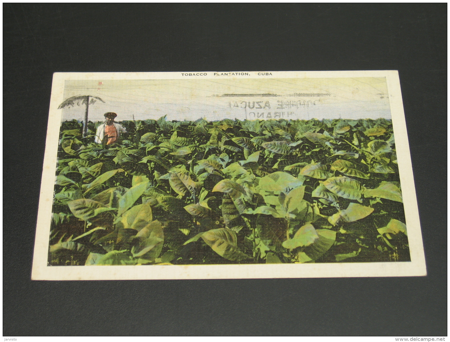 Cuba 1945 Tobacco Plantation Picture Postcard To France Faults *8836 - Covers & Documents