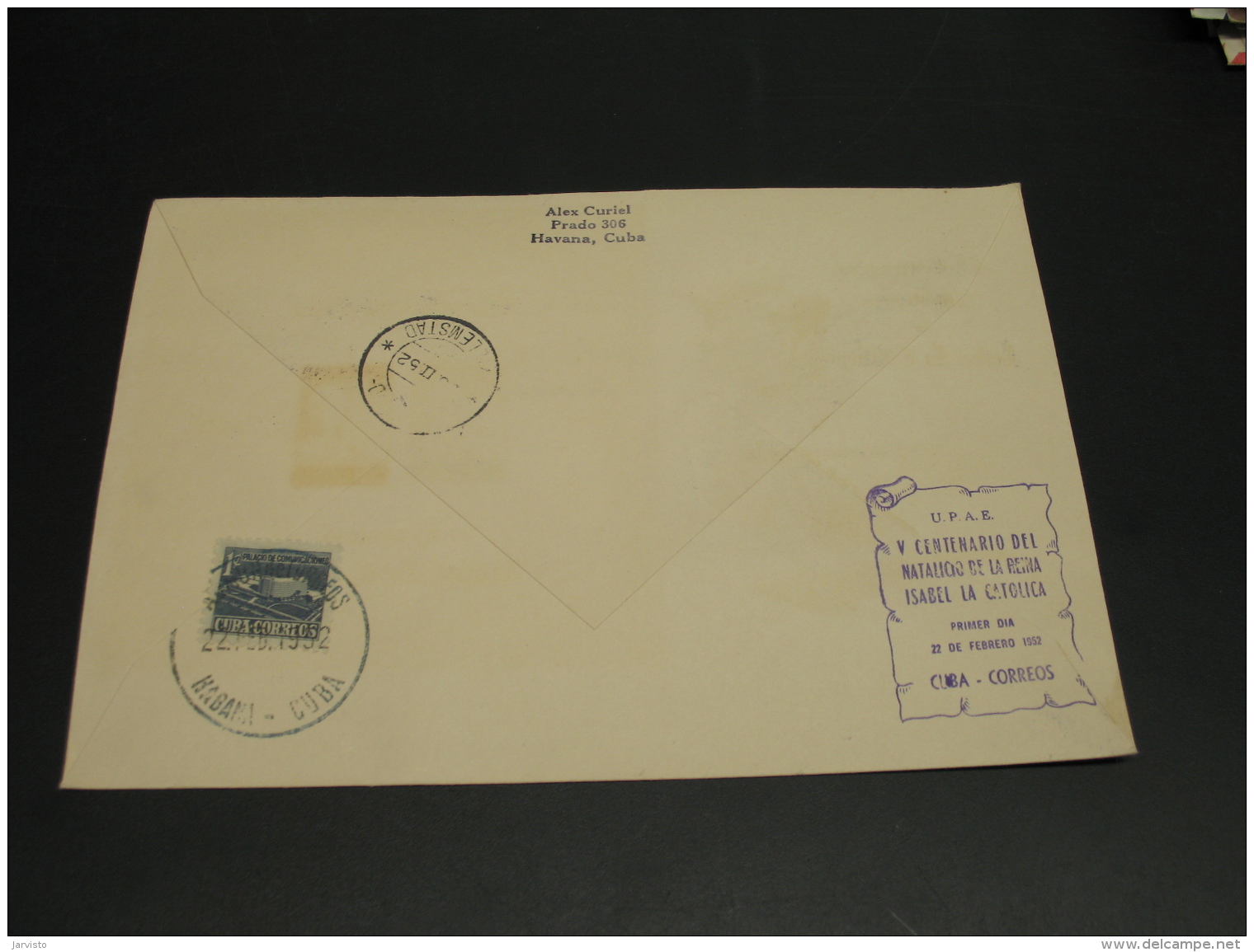 Cuba 1952 FDC Cover *8962 - Covers & Documents