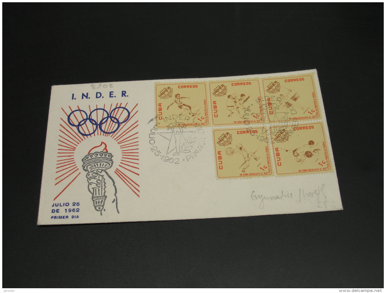 Cuba 1962 Olympic FDC Cover *8908 - Covers & Documents