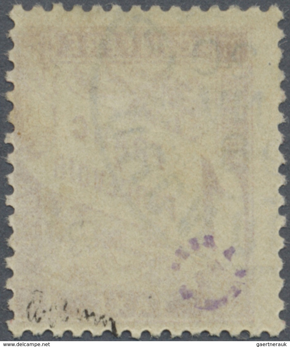 O Frankreich - Portomarken: 1896, Portomarke 1 Fr. Lilakarmin Auf Gelblich Mit Sauberen Rundstempel, S - 1859-1959 Lettres & Documents