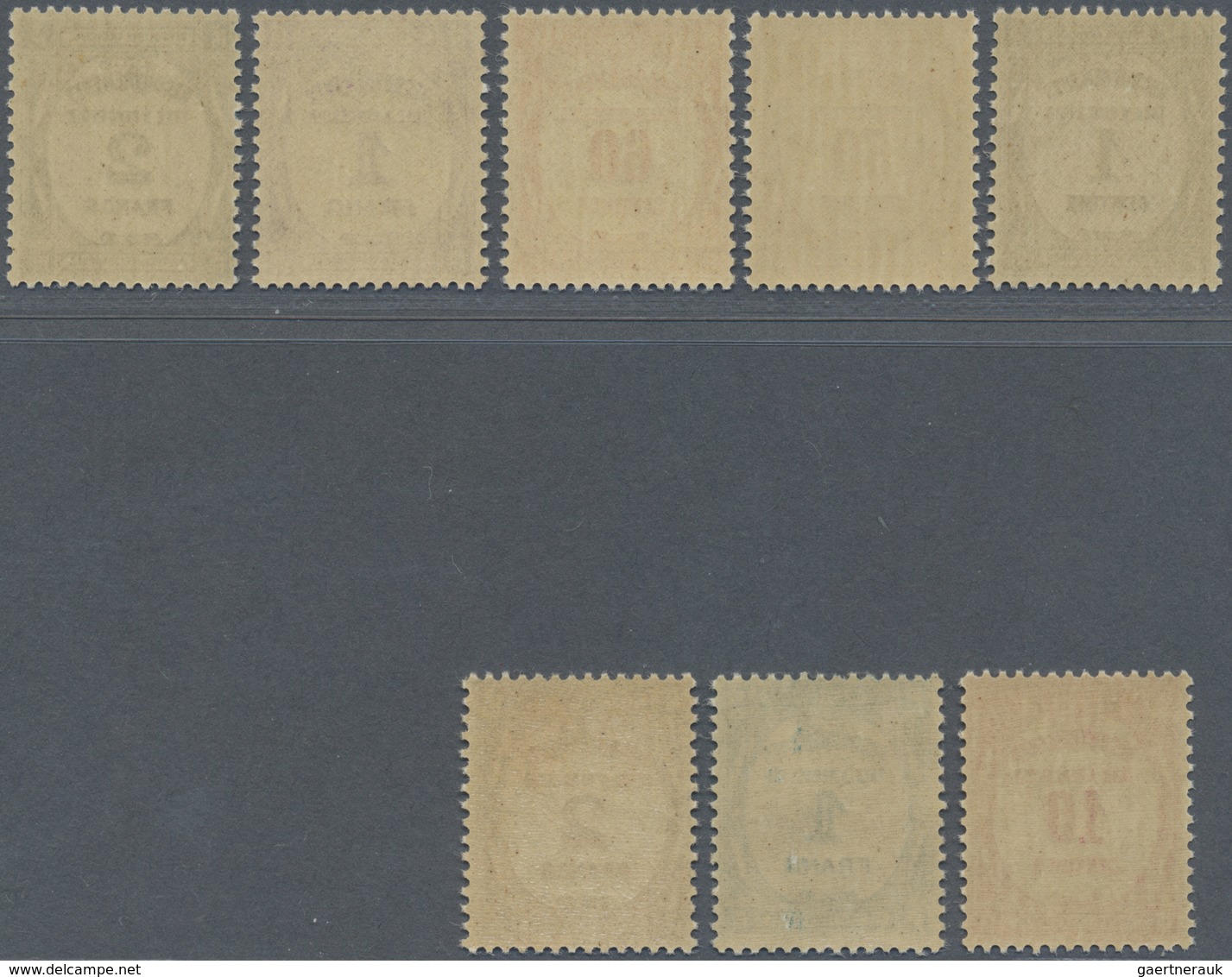 ** Frankreich - Portomarken: 1927, 1C. - 2 Fr. And 1931, 10 C. - 2 Fr. Two Compl. Sets Mint Never Hinge - 1859-1959 Lettres & Documents