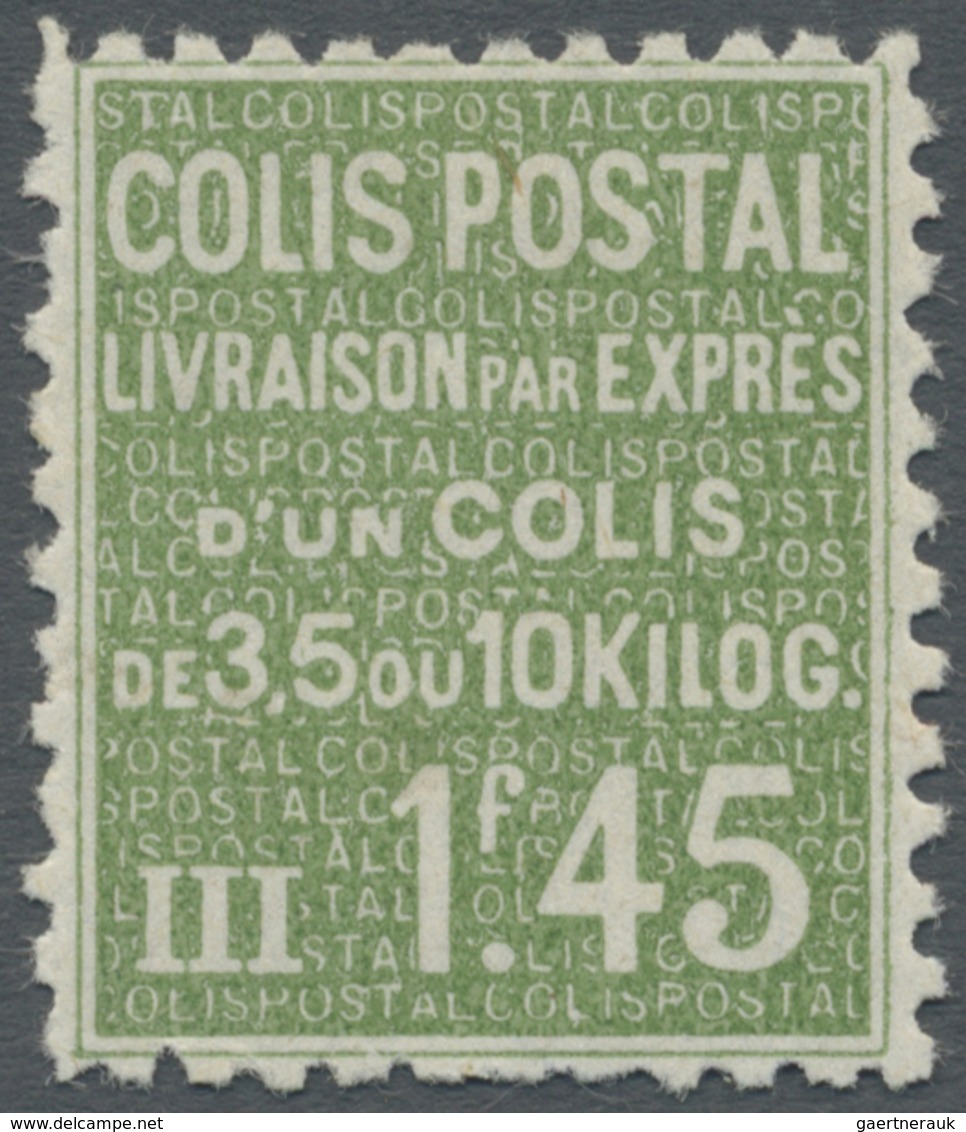 * Frankreich - Postpaketmarken: 1932, Postpaketmarke 'Schrifttafel' 1.45 Fr. Grün Ungebraucht Mit Falz - Autres & Non Classés