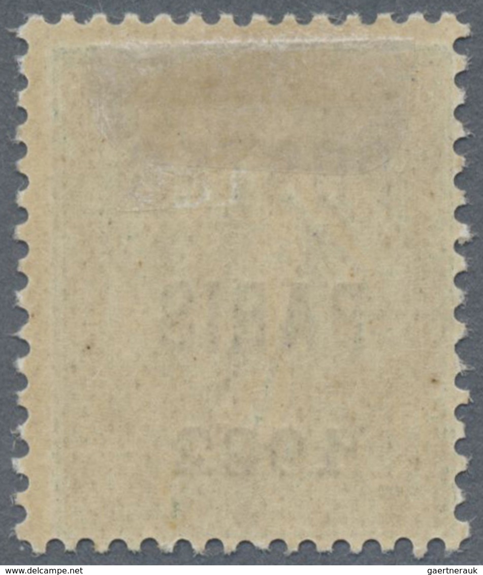 * Frankreich - Vorausentwertungen: 1922, 15 C. Green With Overprint "POSTES / PARIS / 1922" Unused In - Autres & Non Classés