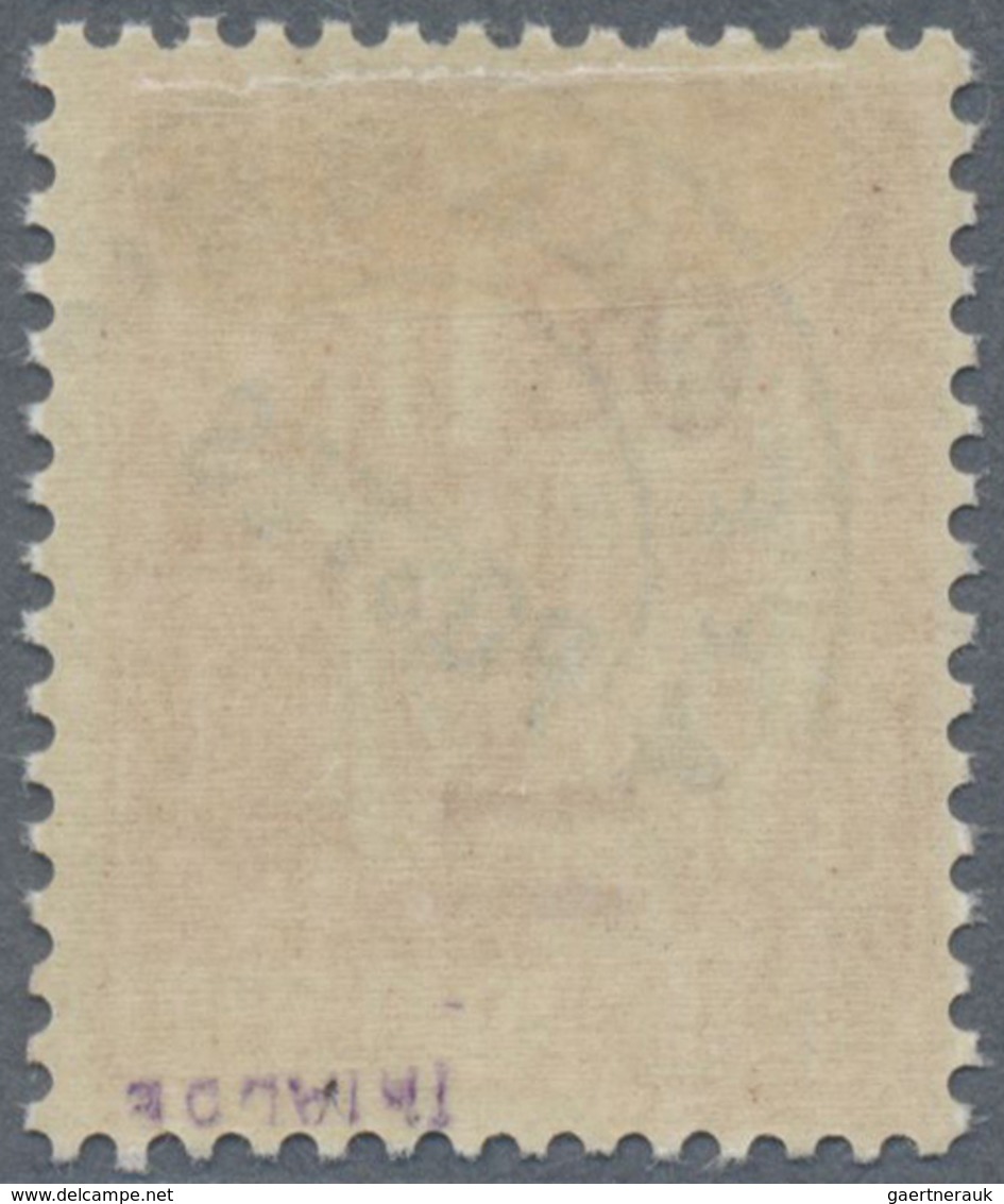 * Frankreich - Vorausentwertungen: 1937, 80 C. On 1 Fr. Orange With Inverted Overprint Unused, Signed. - Autres & Non Classés