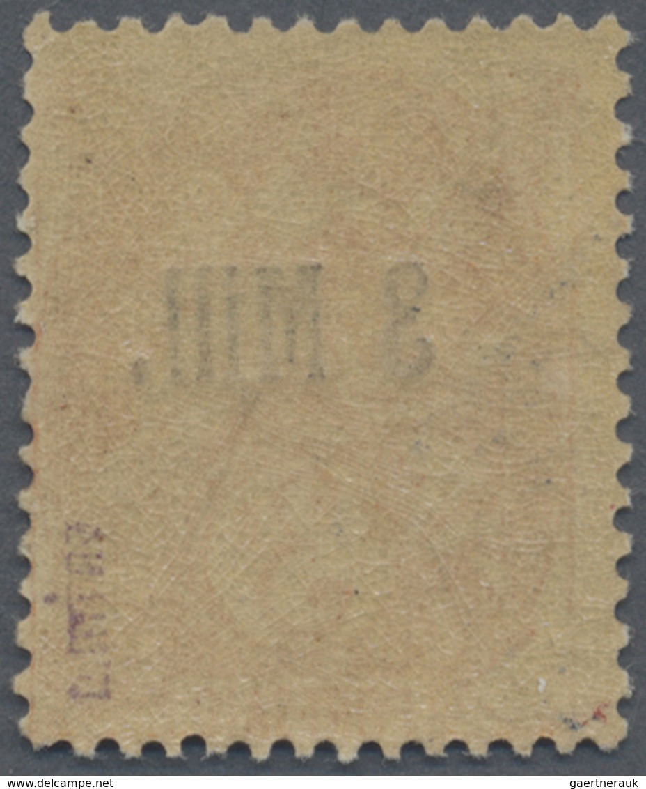 ** Französische Post In Ägypten - Alexandria: 1921, 3m. On 3c. Orange, Overprint On "PORT SAID", Fresh - Autres & Non Classés