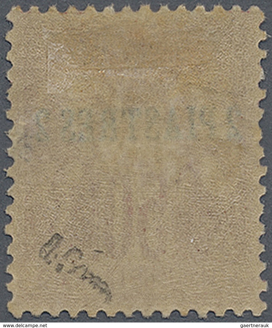 * Französische Post In Der Levante: 1890, 2 Piastres On 50 C. Allegory Carmine On Pink In Type I With - Autres & Non Classés