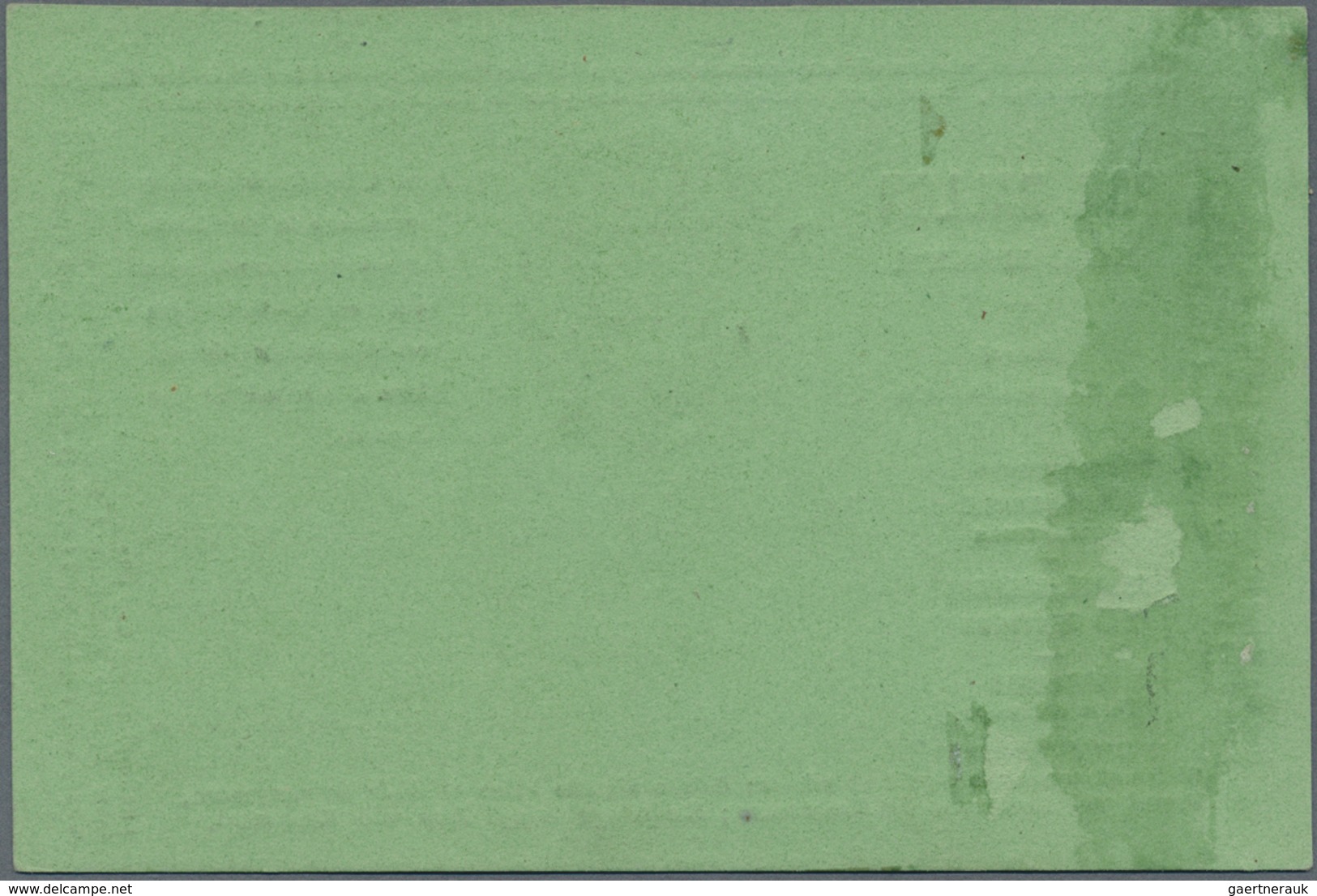 Br/GA Frankreich - Ballonpost: 1870, Postcard Form Black On Green "PAR BALLON NON MONTE" With Framed Place - 1960-.... Lettres & Documents