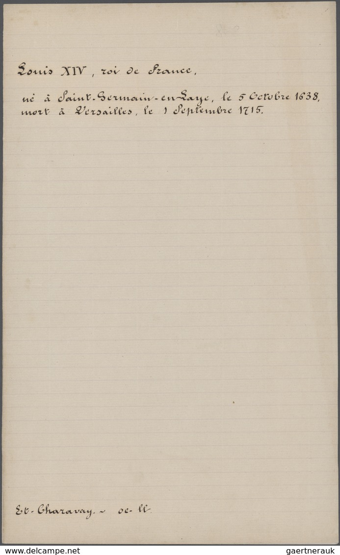 Br Frankreich - Besonderheiten: 1664, "Sun King" Louis XIV Of France (1638 - 1715), Complete Manuscript - Andere & Zonder Classificatie