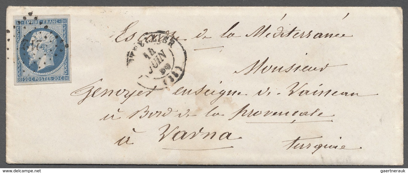 Br Frankreich - Besonderheiten: 1855, CRIMEAN WAR, Cover To Ensign On Board Vessel "Provencale" At Varn - Autres & Non Classés