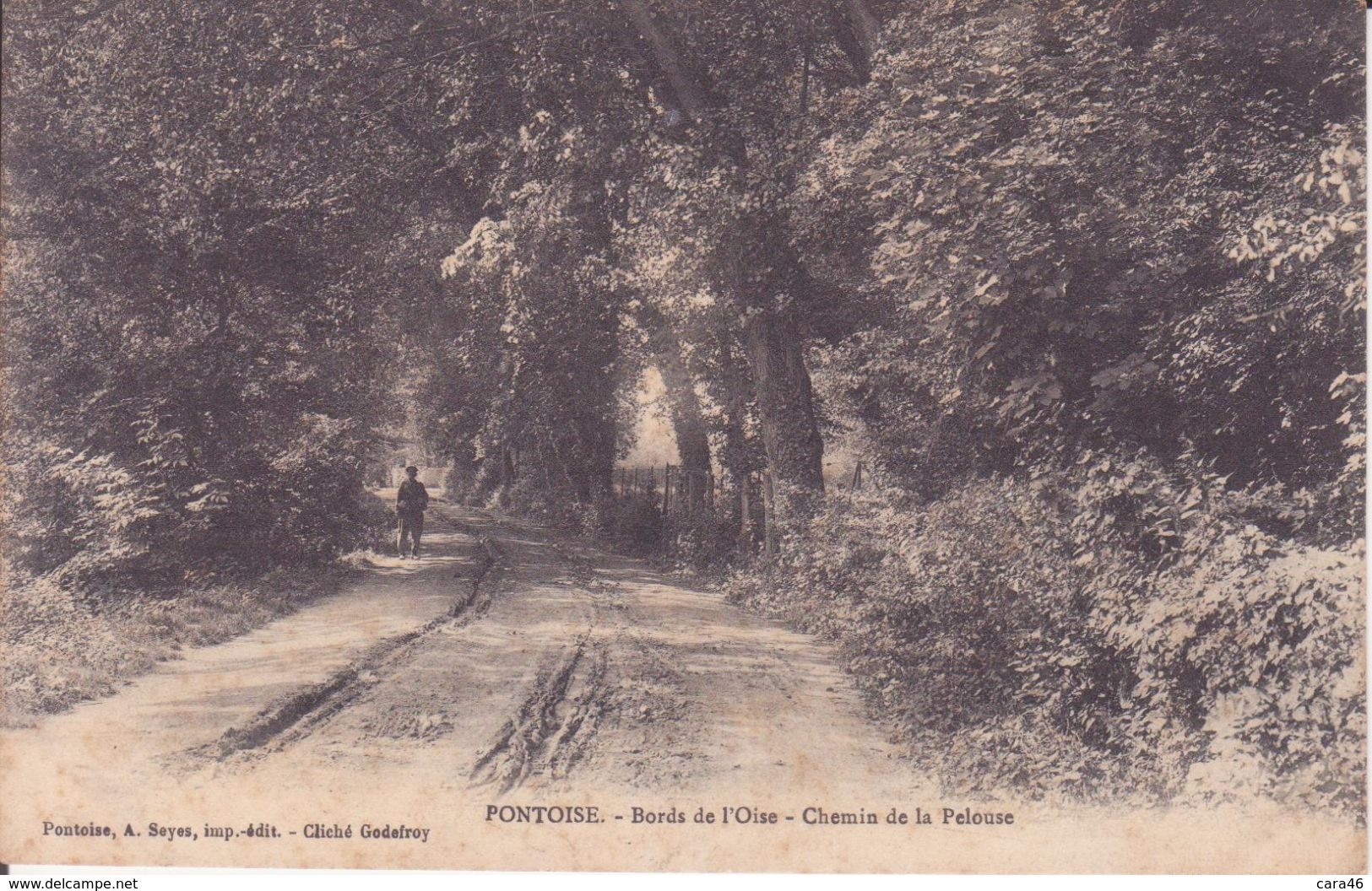 CPA -  PONTOISE -Bords De L'Orne - Chemin De La Pelouse - Pontoise