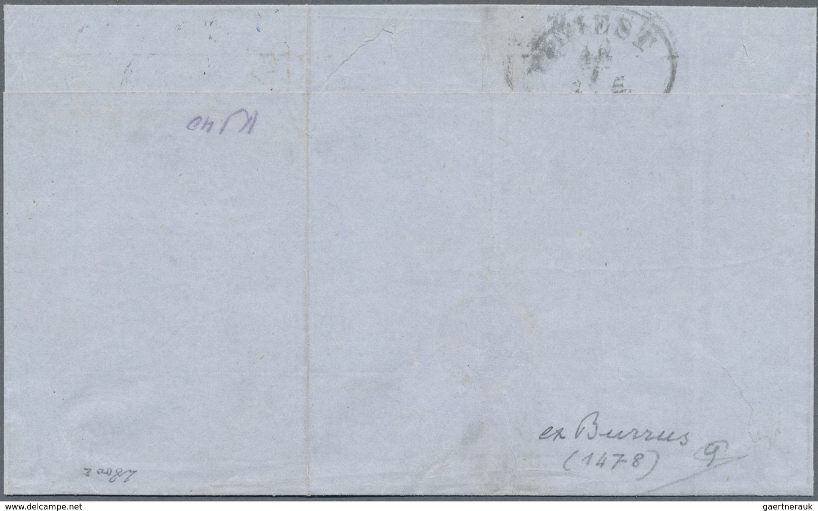 Br Griechenland: 1871: 5, 10 + 40 L, Tied By "SIRA 24 MART 71" To Letter To Trieste, Arrival On Reverse - Brieven En Documenten