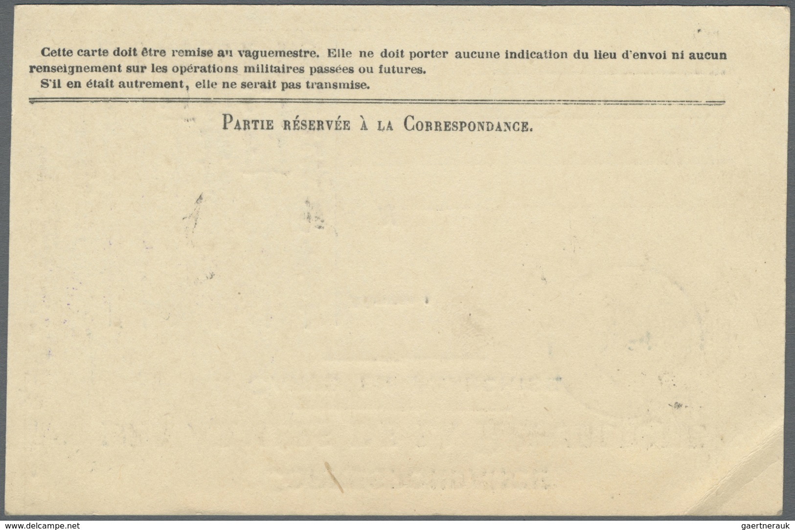 Br Griechenland: 1916. Post Card Headed 'Correspondance Des Armees De La Republique' Bearing Yvert 183, - Lettres & Documents