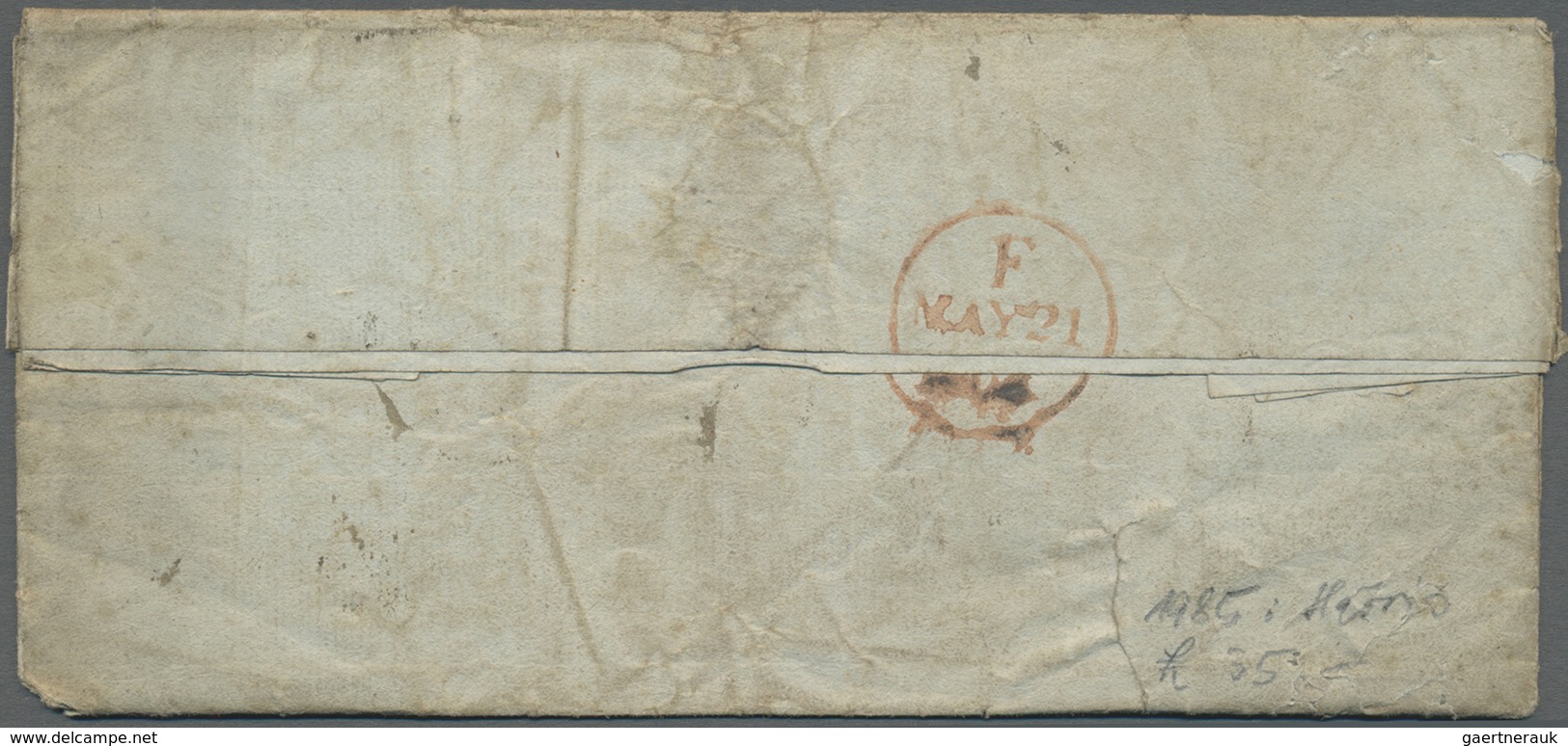 Großbritannien - Vorphilatelie: 1806/1807, Two Letter From USA, One With Crowned Oval "SHIP LETTER" - ...-1840 Préphilatélie