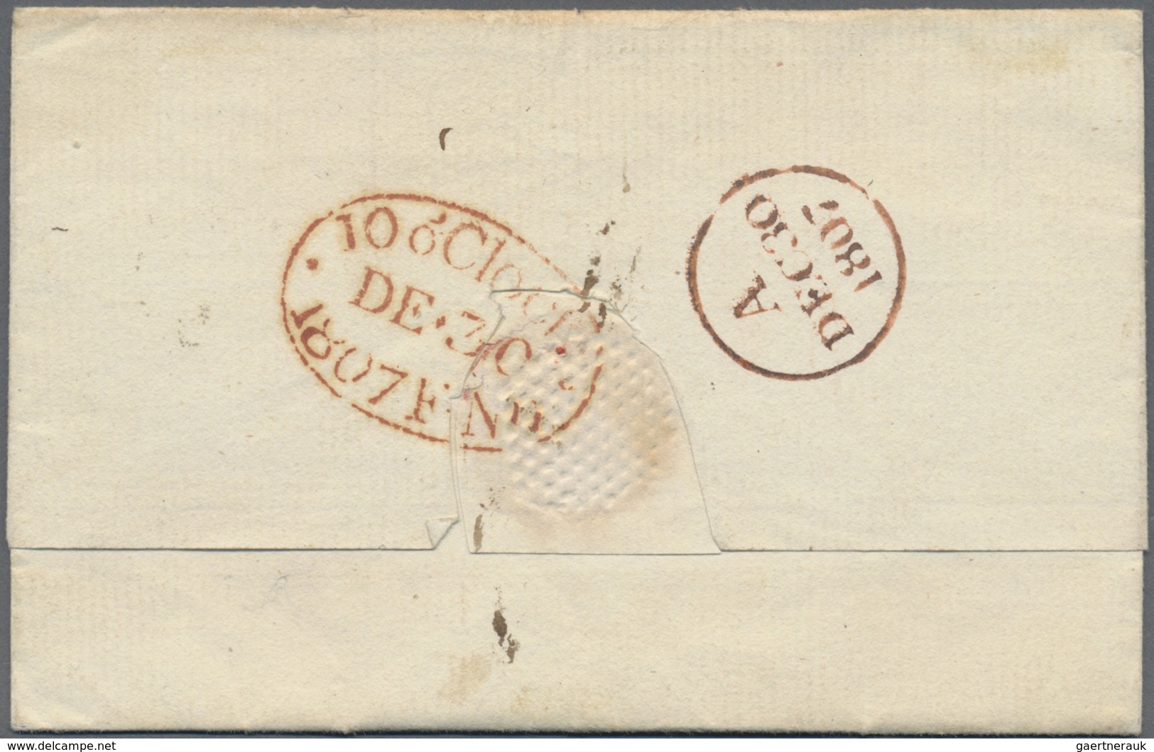 Br Großbritannien - Vorphilatelie: 1807. Pre-stamp Envelope Addressed To Middlesex And Endorsed 'Favour - ...-1840 Préphilatélie