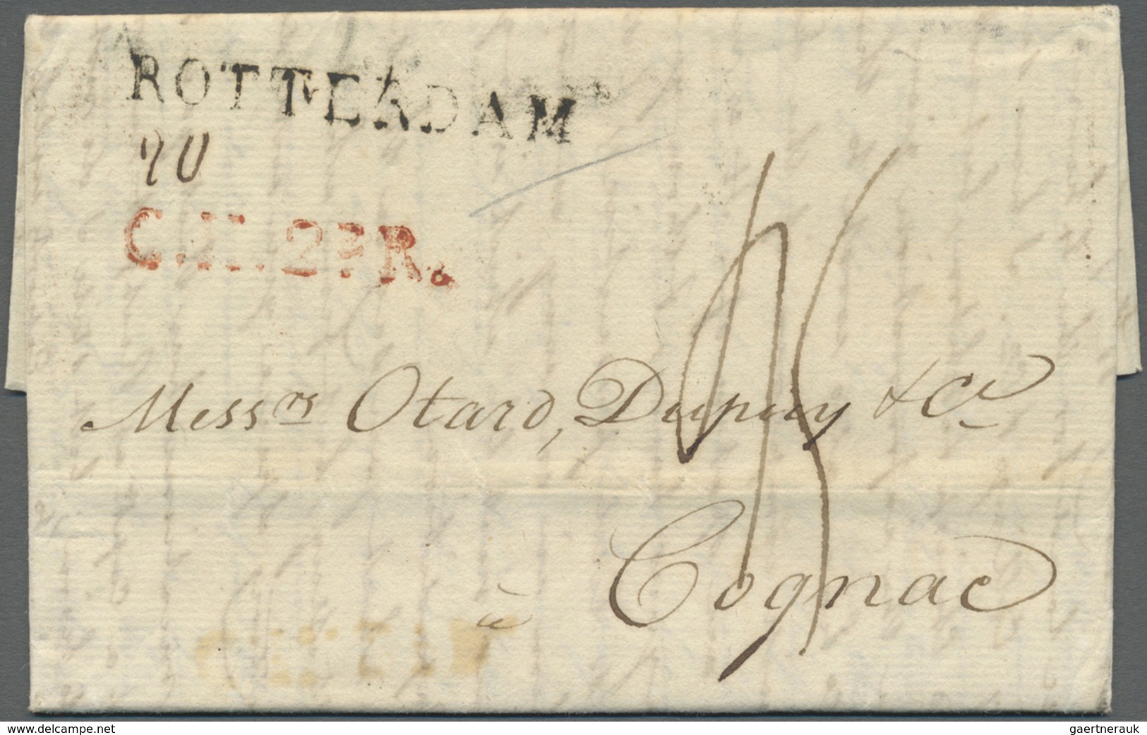 Br Großbritannien - Vorphilatelie: 1809, Letter From Greatbritain During The Continental Blockade Smugg - ...-1840 Préphilatélie