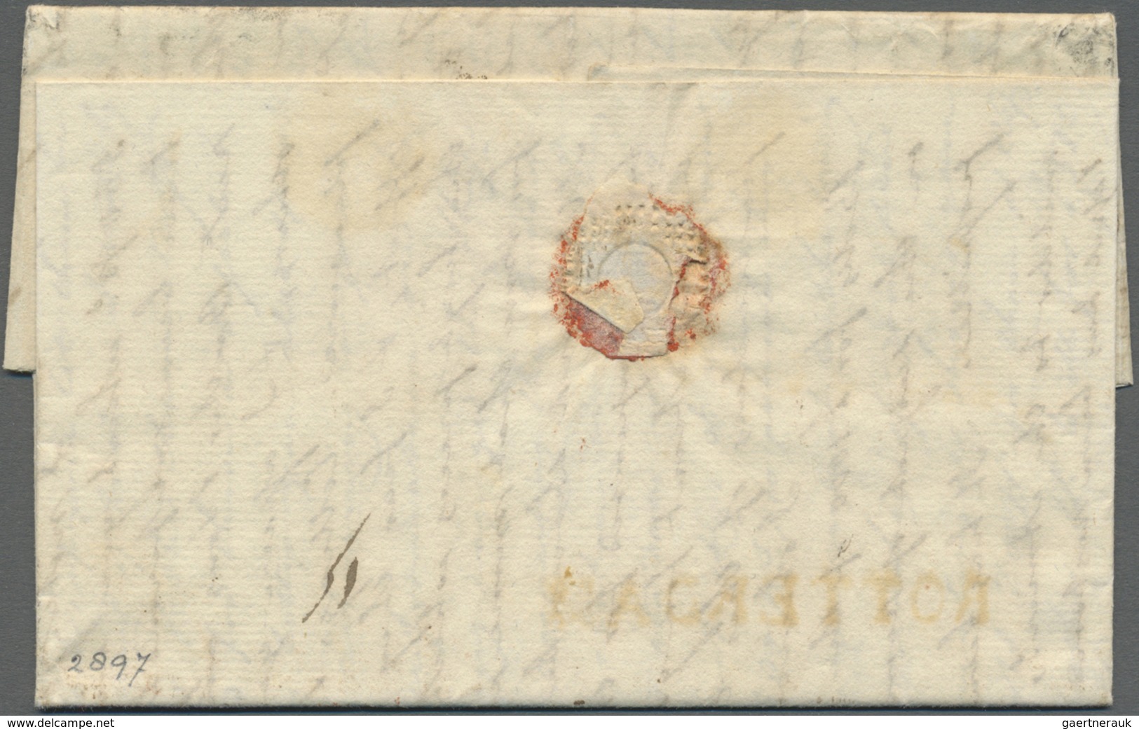 Br Großbritannien - Vorphilatelie: 1809, Letter From Greatbritain During The Continental Blockade Smugg - ...-1840 Préphilatélie