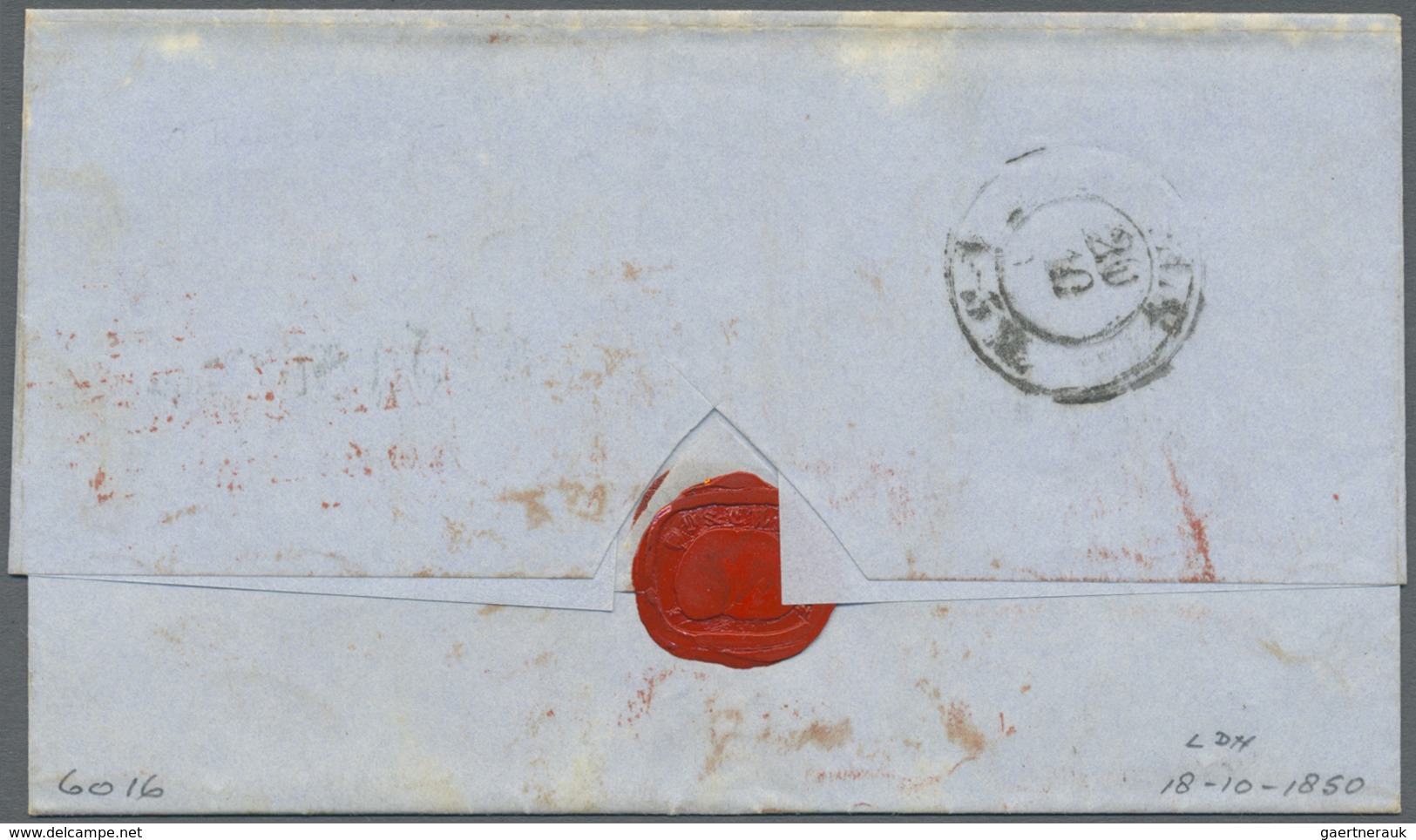 Br Großbritannien - Vorphilatelie: 1850, Taxed Letter From London "St. James St" To Colgne, Prussia Sho - ...-1840 Préphilatélie
