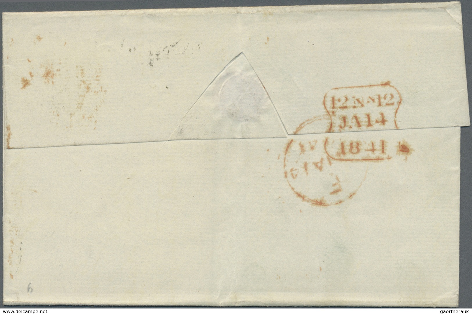 Br Großbritannien: 1841, Folded Envelope From Newark 13/1/1841 To London With 1p. Black (RE) Full To Wi - Autres & Non Classés