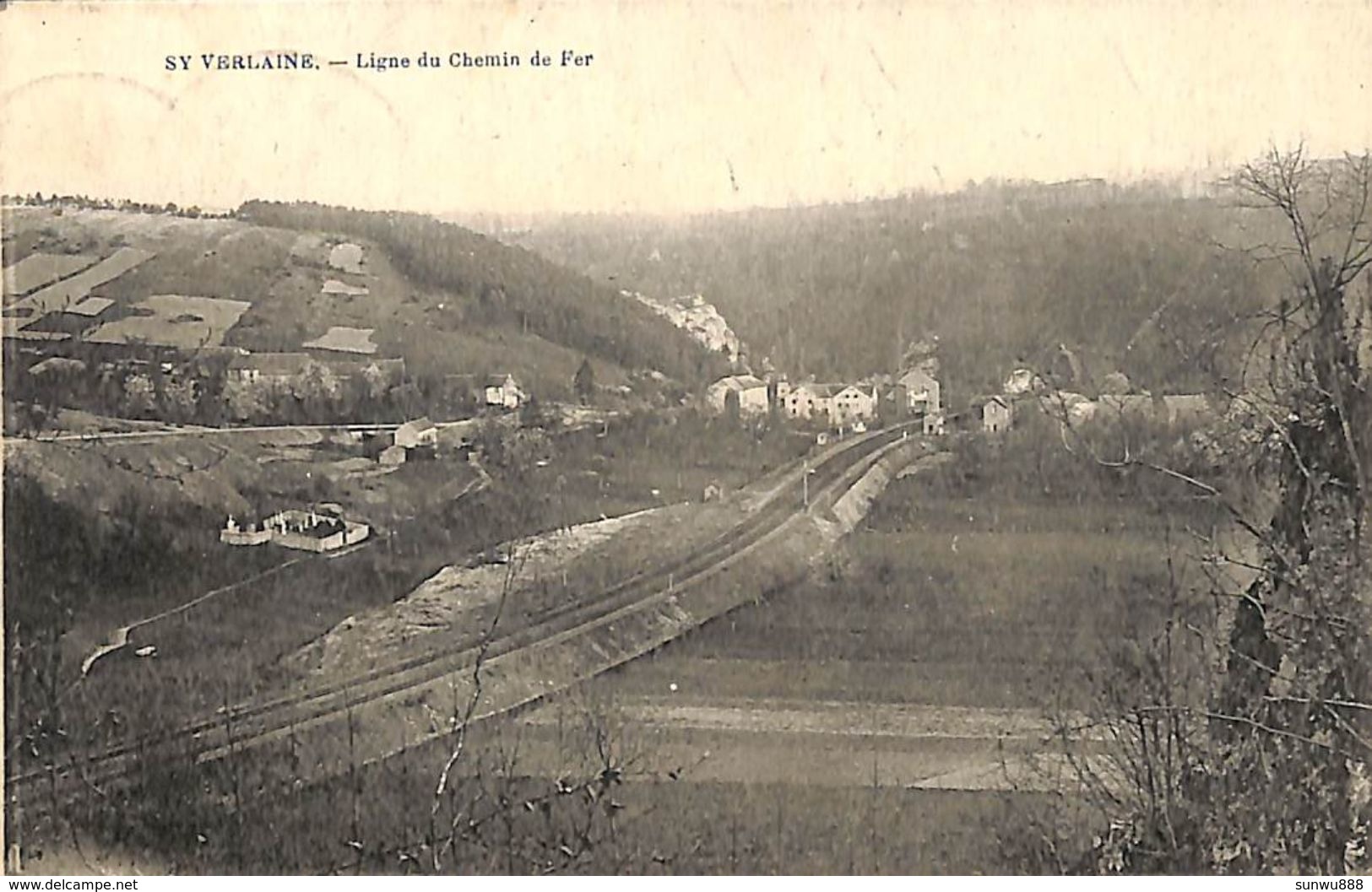 Sy Verlaine - Ligne Du Chemin De Fer (Desaix, 1924) - Hamoir