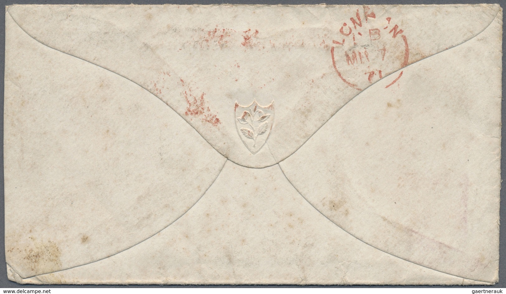 Br/Brfst Großbritannien: 1859/1897, Mail To California/USA, Two Covers And One Front To Sacramento Resp. San - Autres & Non Classés