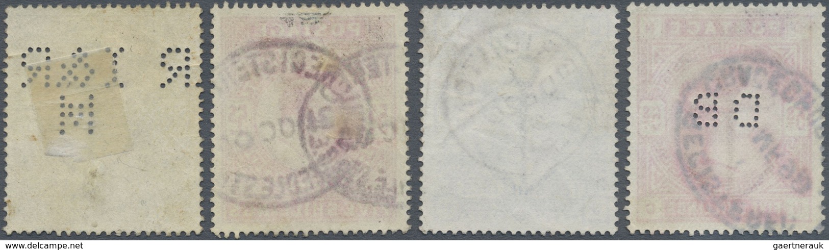 O Großbritannien: 1883/1902, QV 5 Sh., 10 Sh. Resp. KEVII 5 Sh. 10 Sh. (paled), Clean Used, Two With P - Autres & Non Classés