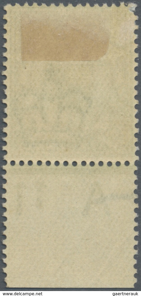 * Großbritannien: 1911, ½d. Yellow-green, Bottom Marginal Copy With Control "A 11" (corner Fault At Up - Autres & Non Classés