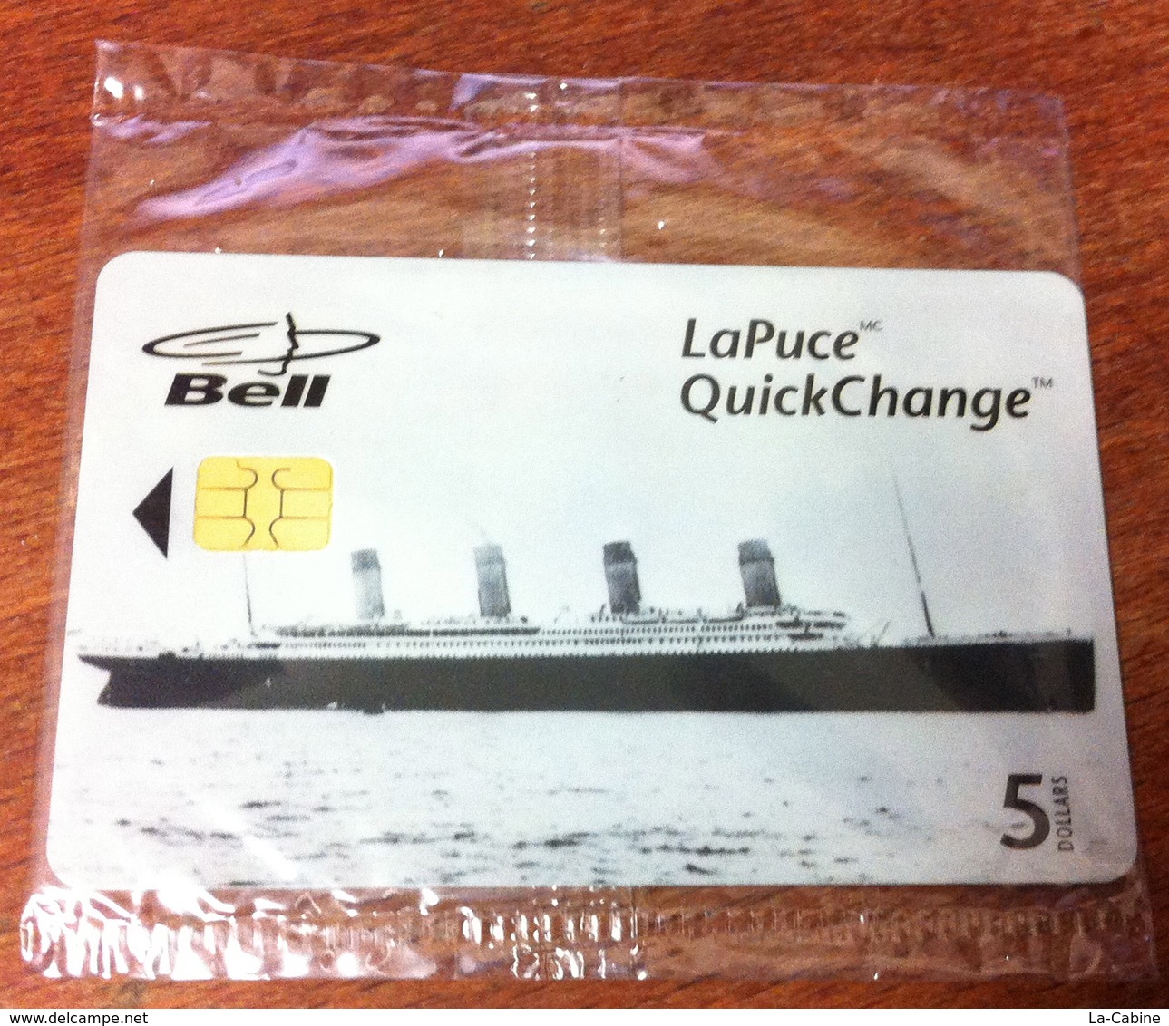 LE TITANIC N°2 CARTE TÉLÉPHONIQUE LAPUCE BELL CANADA NEUVE PHONECARD CARD 5$ NAVIRE QUEBEC CARTE - Bateaux