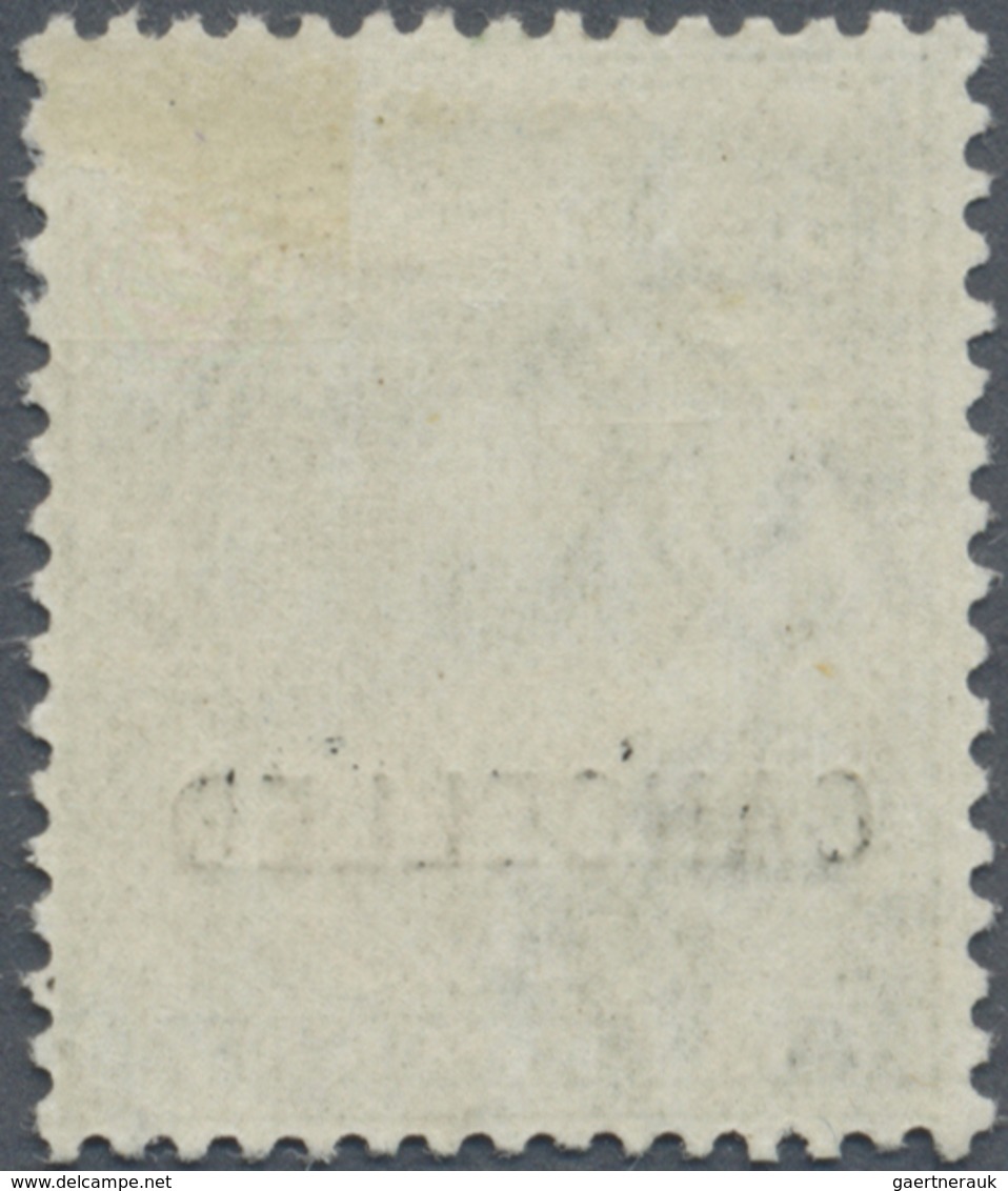 * Großbritannien: 1912, ½d. Green, Wm Simple Cypher, With "Cancelled" Overprint, Mint O.g. With Hinge - Autres & Non Classés