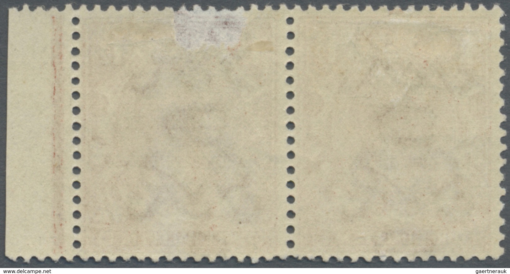 */ Großbritannien: 1920, 1½d. Bright Chestnut, Right Marginal Pair (plate 29 - Thick Rule), On R. 15/12 - Sonstige & Ohne Zuordnung