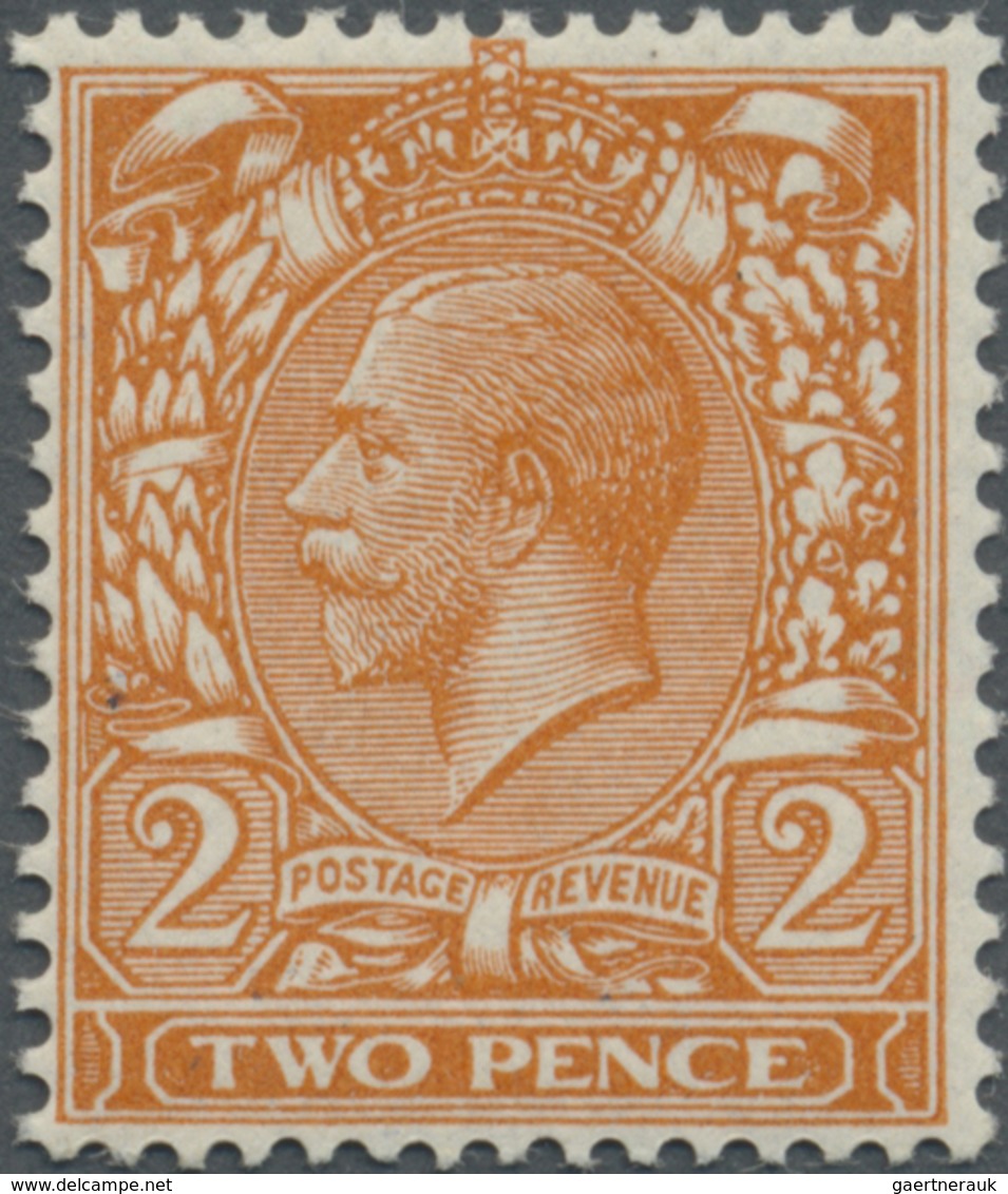 * Großbritannien: 1924, 2d. Orange, Without Watermark, Mint O.g. Previously Hinged. SG Spec. N36a, £18 - Sonstige & Ohne Zuordnung