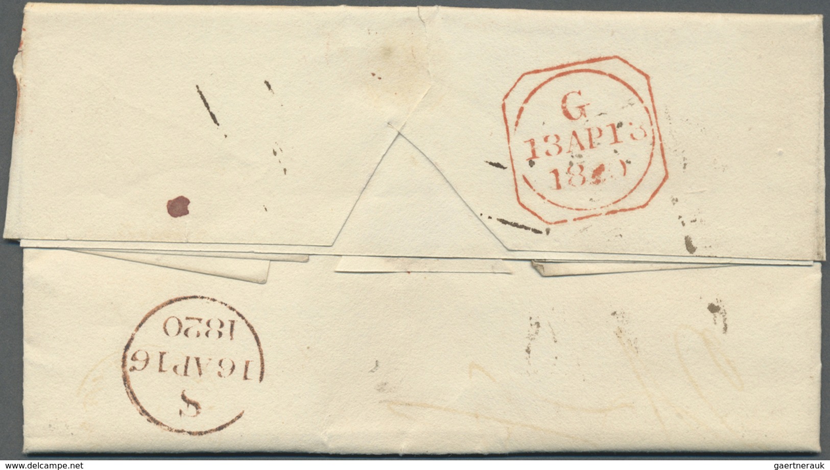 Br Irland - Vorphilatelie: 1816, Entire To London Charged 1/11 In Manuscript MONAGHAN 62 Milage Mark. P - Prephilately