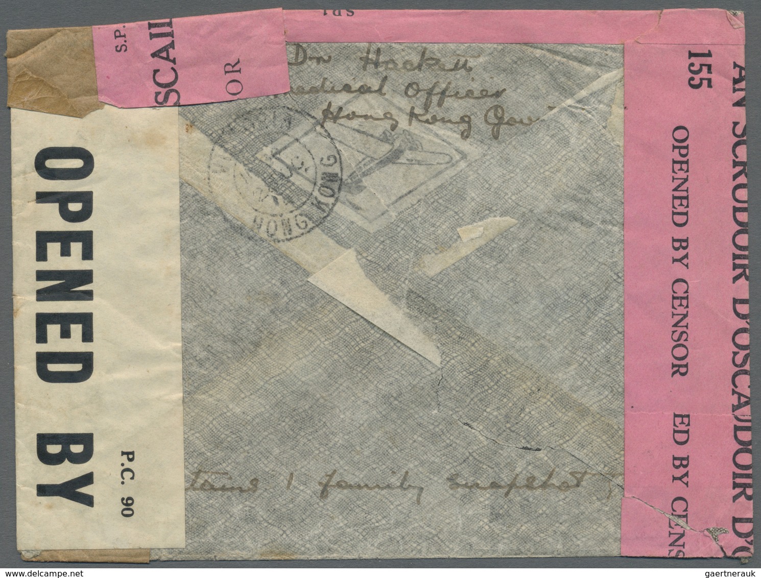 Br Irland - Besonderheiten: 1940. Air Mail Envelope Addressed To Cork, Ireland Bearing SG 146, 15c Scar - Autres & Non Classés